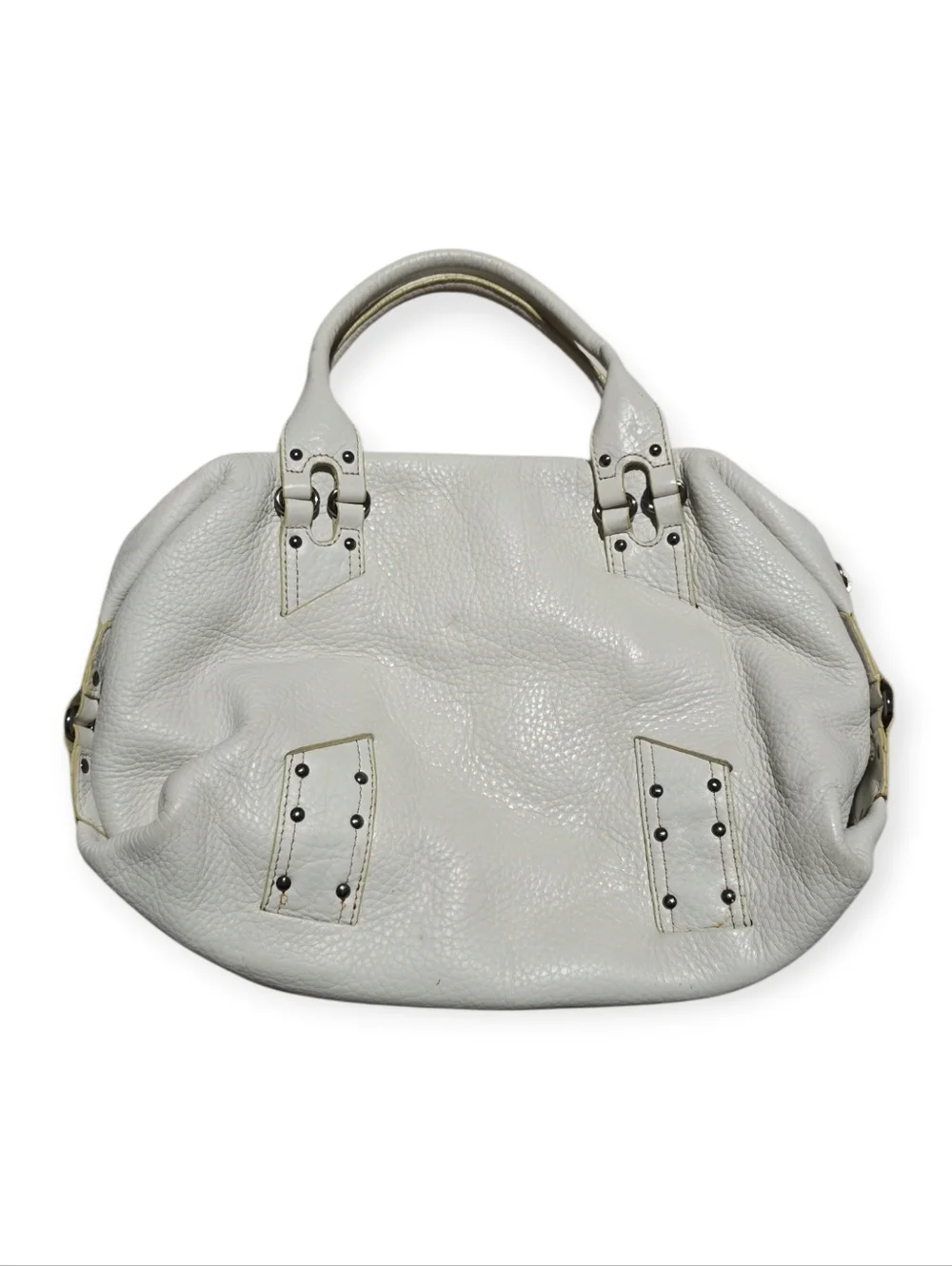 Cole Haan Pebbled Leather Satchel, Village Collection - Picture 5 of 9